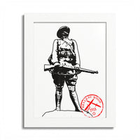 Belleau Wood 1918 Soldier Illustration Framed Poster | WWI Trench Art Print
