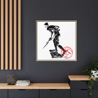 Iron Mike-Belleau Wood Monument |Matte Canvas | Framed