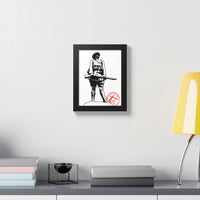 Belleau Wood 1918 Soldier Illustration Framed Poster | WWI Trench Art Print