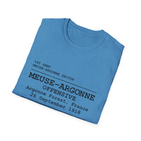 MEUSE ARGONNE OFFENSIVE | WWI | U.S. Marines | AEF Sector Series Softstyle T-Shirt