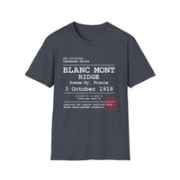 BLANC MONT RIDGE WWI | U.S. Marines | AEF Sector Series | Softstyle T-Shirt (White)