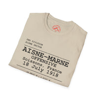 AISNE-MARNE OFFENSIVE | WWI | U.S. Marines | AEF Sector Series Softstyle T-Shirt