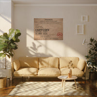 CANTIGNY |  A.E.F. Telegram Canvas | Wall Art |  Picardy Sector– 1st Division