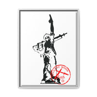 Iron Mike- MCRD Parris Island- Matte Canvas Framed