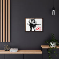 Belleau Wood 1918 Soldier Illustration Framed Poster | WWI Trench Art Print