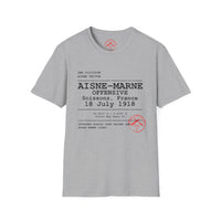 AISNE-MARNE OFFENSIVE | WWI | U.S. Marines | AEF Sector Series Softstyle T-Shirt