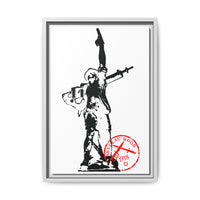 Iron Mike- MCRD Parris Island- Matte Canvas Framed