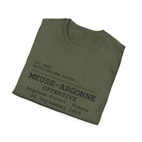 MEUSE ARGONNE OFFENSIVE | WWI | U.S. Marines | AEF Sector Series Softstyle T-Shirt