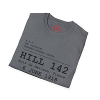 Hill 142 WWI | U.S. Marines | Château-Thierry 1918 | AEF Sector Series Softstyle T-Shirt | Bois de Belleau 6 June 1918