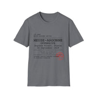 MEUSE ARGONNE OFFENSIVE | WWI | U.S. Marines | AEF Sector Series Softstyle T-Shirt