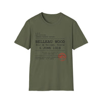 BELLEAU WOOD | U.S. Marines | Château-Thierry 1918 | AEF Sector Series | Softstyle T-Shirt | Bois de Belleau 6 June 1918