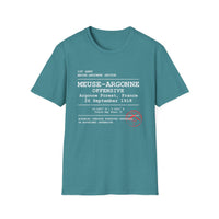 MEUSE ARGONNE OFFENSIVE | WWI | U.S. Marines | AEF Sector Series Softstyle T-Shirt (White)