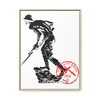 Iron Mike-Belleau Wood Monument |Matte Canvas | Framed