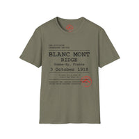 BLANC MONT RIDGE WWI | U.S. Marines | AEF Sector Series | Softstyle T-Shirt