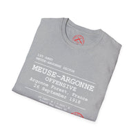 MEUSE ARGONNE OFFENSIVE | WWI | U.S. Marines | AEF Sector Series Softstyle T-Shirt (White )