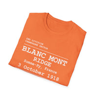 BLANC MONT RIDGE WWI | U.S. Marines | AEF Sector Series | Softstyle T-Shirt (White)