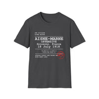 AISNE-MARNE OFFENSIVE | WWI | U.S. Marines | AEF Sector Series Softstyle T-Shirt (White)