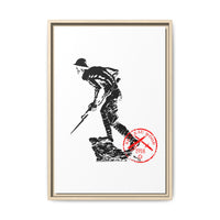 Iron Mike-Belleau Wood Monument |Matte Canvas | Framed
