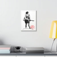Belleau Wood 1918 Soldier Illustration Framed Poster | WWI Trench Art Print