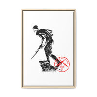Iron Mike-Belleau Wood Monument |Matte Canvas | Framed