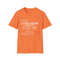 AISNE-MARNE OFFENSIVE | WWI | U.S. Marines | AEF Sector Series Softstyle T-Shirt (White)