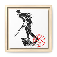 Iron Mike-Belleau Wood Monument |Matte Canvas | Framed