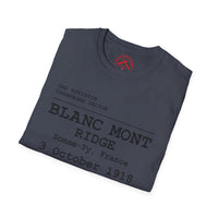 BLANC MONT RIDGE WWI | U.S. Marines | AEF Sector Series | Softstyle T-Shirt