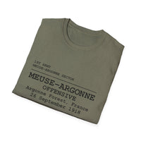 MEUSE ARGONNE OFFENSIVE | WWI | U.S. Marines | AEF Sector Series Softstyle T-Shirt