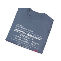 MEUSE ARGONNE OFFENSIVE | WWI | U.S. Marines | AEF Sector Series Softstyle T-Shirt (White)