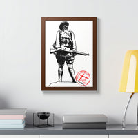 Belleau Wood 1918 Soldier Illustration Framed Poster | WWI Trench Art Print