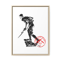 Iron Mike-Belleau Wood Monument |Matte Canvas | Framed