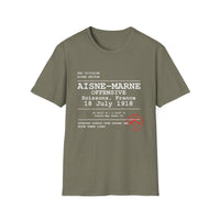 AISNE-MARNE OFFENSIVE | WWI | U.S. Marines | AEF Sector Series Softstyle T-Shirt (White)