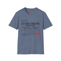 AISNE-MARNE OFFENSIVE | WWI | U.S. Marines | AEF Sector Series Softstyle T-Shirt