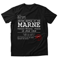 2ND BATTLE OF THE MARNE WWI | 3rd Infantry Division | Château-Thierry 1918 | AEF Sector Series Softstyle T-Shirt | ROCK OF THE MARNE