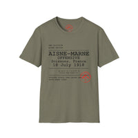 AISNE-MARNE OFFENSIVE | WWI | U.S. Marines | AEF Sector Series Softstyle T-Shirt