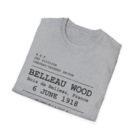 BELLEAU WOOD | U.S. Marines | Château-Thierry 1918 | AEF Sector Series | Softstyle T-Shirt | Bois de Belleau 6 June 1918