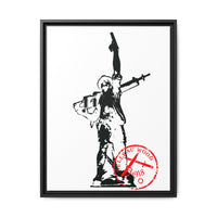 Iron Mike- MCRD Parris Island- Matte Canvas Framed