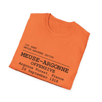 MEUSE ARGONNE OFFENSIVE | WWI | U.S. Marines | AEF Sector Series Softstyle T-Shirt