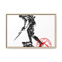 Iron Mike-Belleau Wood Monument |Matte Canvas | Framed