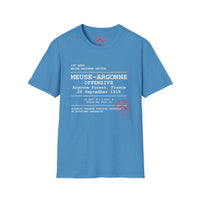 MEUSE ARGONNE OFFENSIVE | WWI | U.S. Marines | AEF Sector Series Softstyle T-Shirt (White )