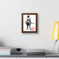 Belleau Wood 1918 Soldier Illustration Framed Poster | WWI Trench Art Print