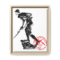 Iron Mike-Belleau Wood Monument |Matte Canvas | Framed