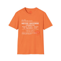 MEUSE ARGONNE OFFENSIVE | WWI | U.S. Marines | AEF Sector Series Softstyle T-Shirt (White )