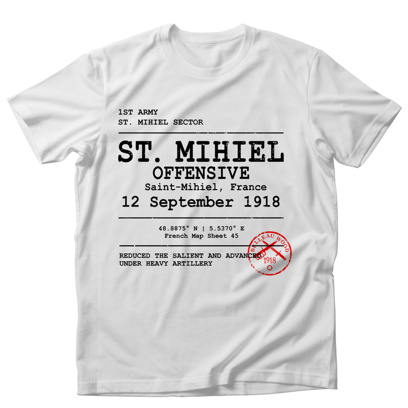 ST MIHEL OFFENSIVE WWI | U.S. Marines | AEF Sector Series Softstyle T-Shirt |