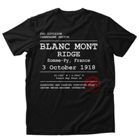 BLANC MONT RIDGE WWI | U.S. Marines | AEF Sector Series | Softstyle T-Shirt