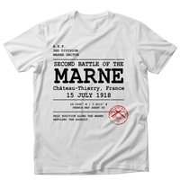 2ND BATTLE OF THE MARNE WWI | 3rd Infantry Division | Château-Thierry 1918 | AEF Sector Series Softstyle T-Shirt | ROCK OF THE MARNE