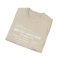 MEUSE ARGONNE OFFENSIVE | WWI | U.S. Marines | AEF Sector Series Softstyle T-Shirt (White)