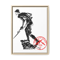 Iron Mike-Belleau Wood Monument |Matte Canvas | Framed