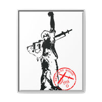 Iron Mike- MCRD Parris Island- Matte Canvas Framed