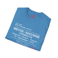 MEUSE ARGONNE OFFENSIVE | WWI | U.S. Marines | AEF Sector Series Softstyle T-Shirt (White )